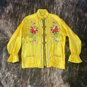 Vintage Silk Hand Embroidered Chinese Pajama Set